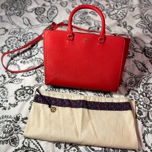 Tory Burch Emerson Zip Leather Tote